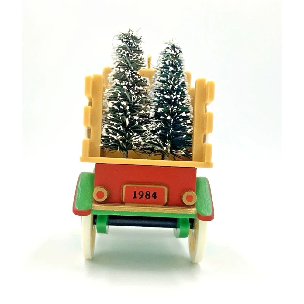 VGT 1984 'S.‎ Claus Free Delivery' Santa Hallmark Ornament Trees Truck No Box